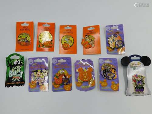 Lot of 11 Disney Halloween Limited Edition Pins