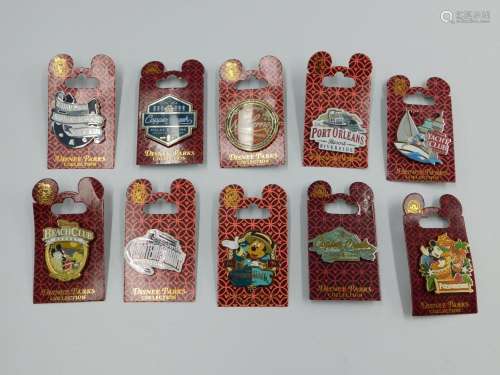 Lot of 10 Disney Resorts Pins