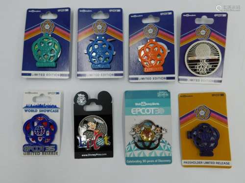Lot of 8 Disney Epcot Pins