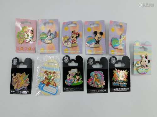 Lot of 11 Disney Easter/Spring Pins