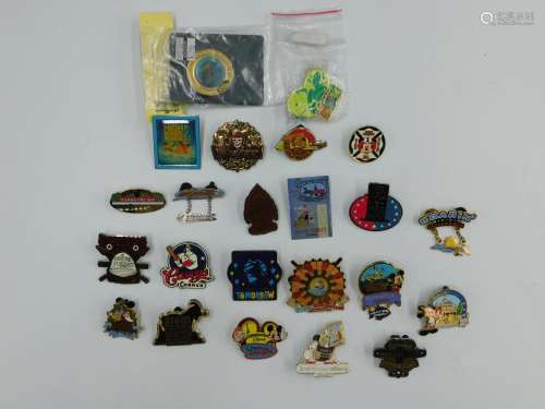 Lot of 23 Disney Attraction and Movie Pins