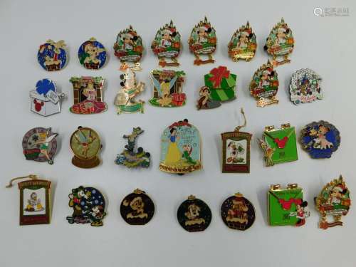 Lot of 27 Disney Christmas Pins