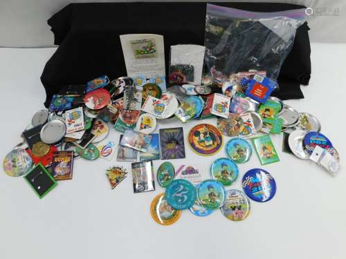 Large Lot of Disney Buttons