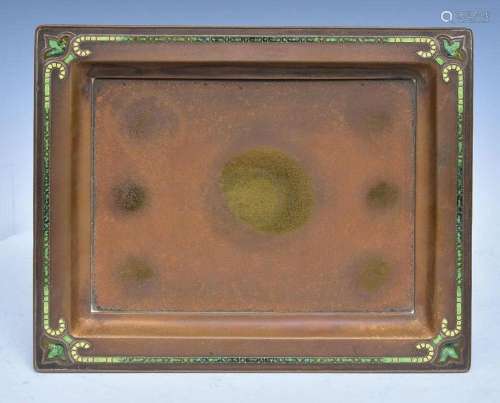 Tiffany Furnaces Bronze Serving Tray