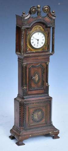 Continental Miniature Tall Case Clock