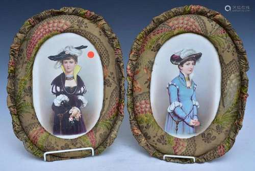 Two Victorian Portrait Plaques