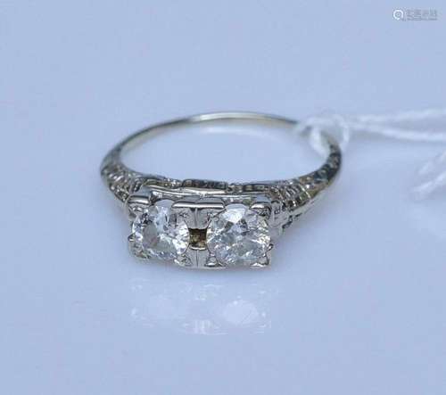 18k Gold Edwardian Diamond Ring