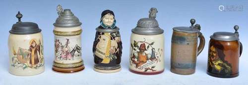 German Beer Steins (6)