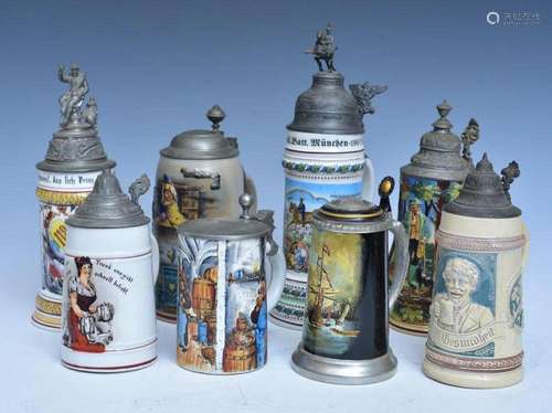 Collection Beer Steins (8)