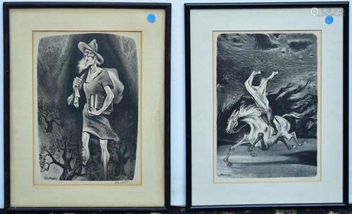 William Gropper Lithographs (2)