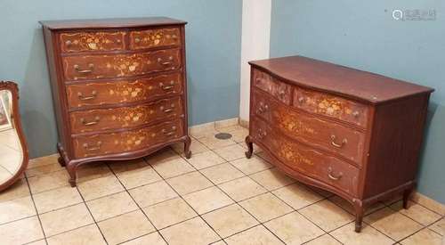 Paine Furniture Inlaid Bedroom Set