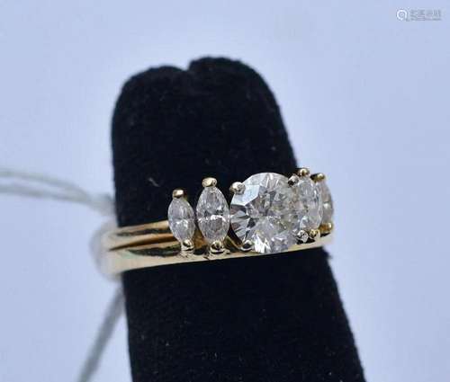 14k Gold Diamond Ring