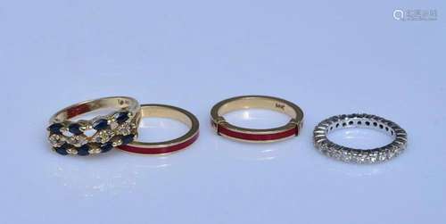 Four 14k Gold Rings