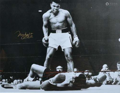Muhammed Ali Autographed Boxing Photograph