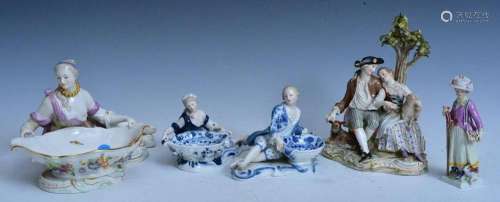 Meissen Porcelain Figures and KPM Figure
