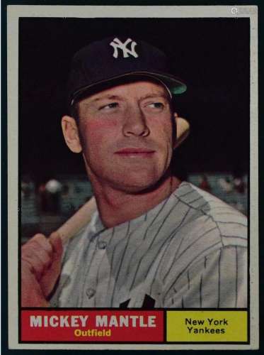 1961 Topps Mickey Mantle Baseball Card