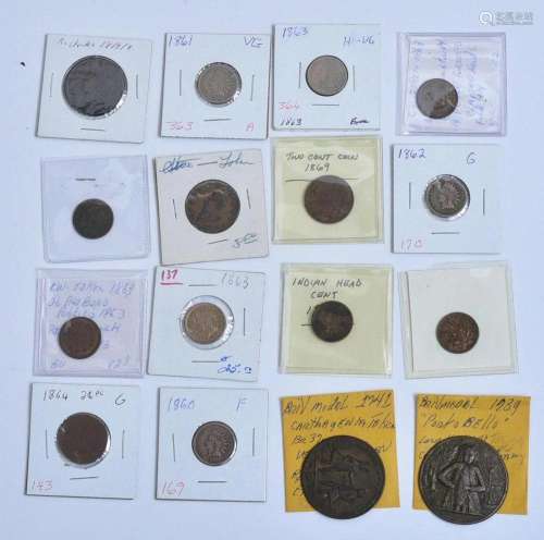 Collection of Coins, Tokens and Medals (16)