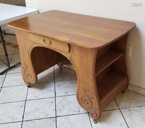 American Oak Art Nouveau Desk