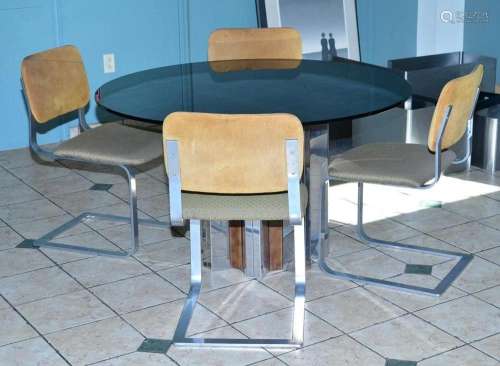 Italian Modern Table and Chairs