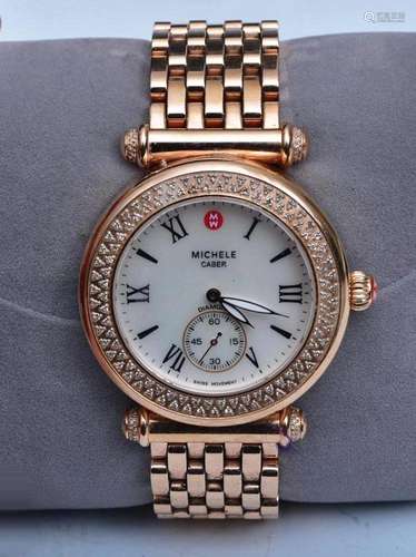 Michele Caber Diamond Ladies Wrist Watch