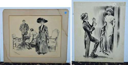 Two American Original Illustrations