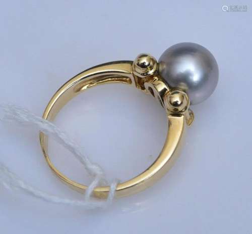 14k Gold Cultured Pearl Ring