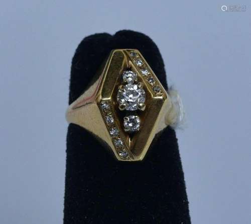14k Gold Diamond Ring