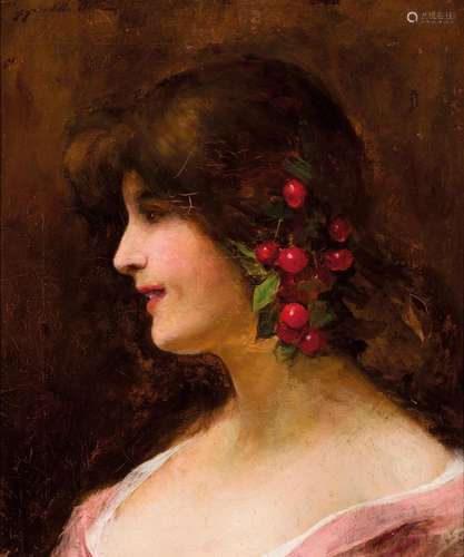 Francisco Pradilla Ortiz. young roman lady