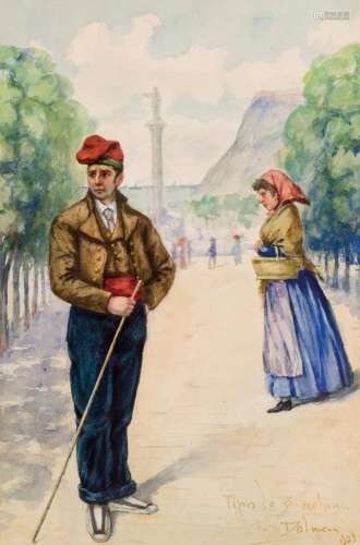 Emilio Poy Dalmau. Barcelona characters (1903)