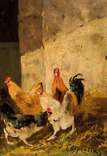 19th C. European School. farm animals