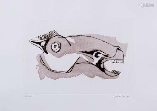 Oswaldo Guayasamin. Horse (1984)