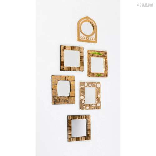 Mithé Espelt (1923-2020) Set of six mirrors with: