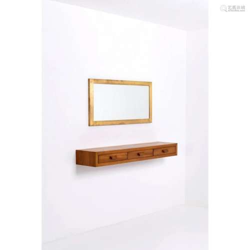 Mario Gottardi (1913-2004) Wall mounted console and mirror C...