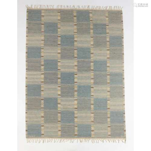 Barbro Nilsson (1899-1983) Falurutan, lettblå Carpet Woven w...