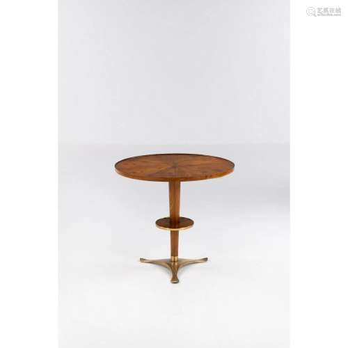 Paolo Buffa (1903-1970) Side table Wood and brass Model crea...
