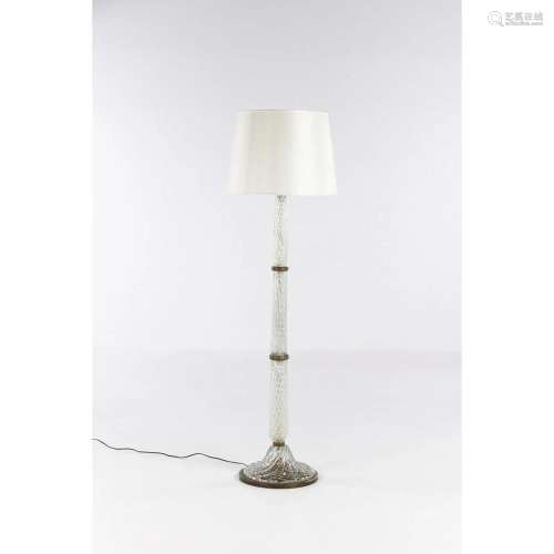 Paolo Venini (1895-1959) Floor lamp Blown glass, metal and b...