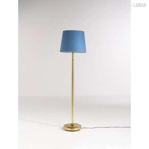 Pietro Chiesa (1876-1959) Floor lamp Brass, glass and fabric...