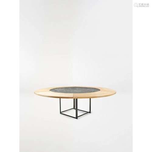 Poul Kjaerholm (1929-1980) Model PK 54 Dining table avec ext...