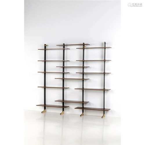 Ignazio Gardella (1905-1999) Model Lib 2 Modular bookcase Wo...