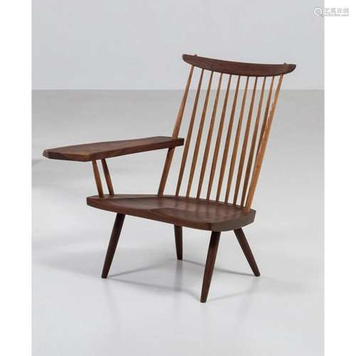 George Nakashima (1905-1990) Single arm lounge chair Armchai...