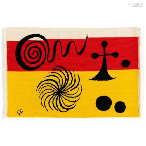 Alexandre Calder (1898-1976) Les Signes Tapestry Wool Low-wa...