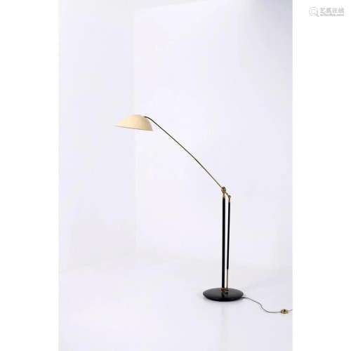 Angelo Lelii (1915-1987) Model 12382 Floor lamp Lacquered me...