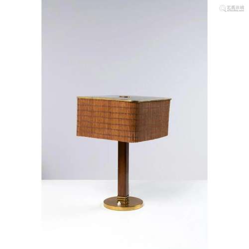 Paavo Tynell (1890-1973) Model 5066 Table lamp Brass, wood a...