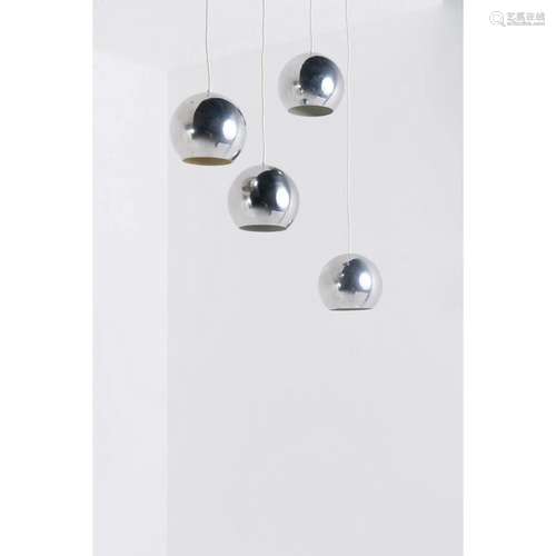 ƒ Verner Panton (1926-1998) Topan Set of four suspensions Ch...