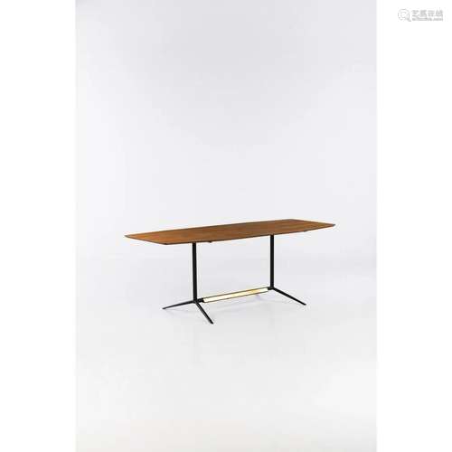 Ico Parisi (1916-1996) Model AI 1015 Dining table Walnut, la...