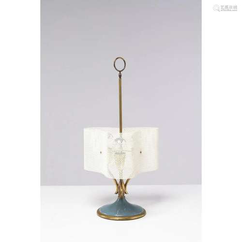 Angelo Lelii (1915-1987) Table lamp Brass and lacquered alum...