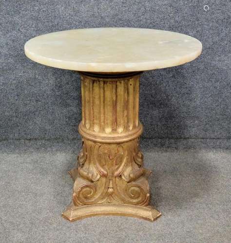 Marble Top Pedestal