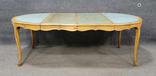 Leather Top Dining Table (Possibly Auffray And Co.)