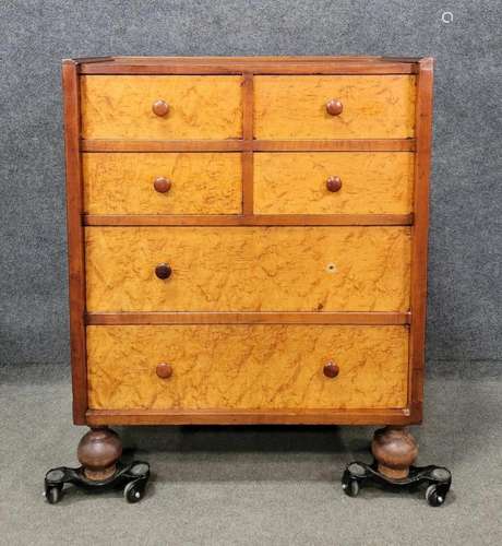 Birds Eye Maple Antique Chest