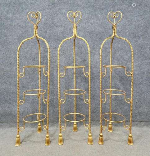 3 Italian Rope Tassle Muffin Stands (No Glass)